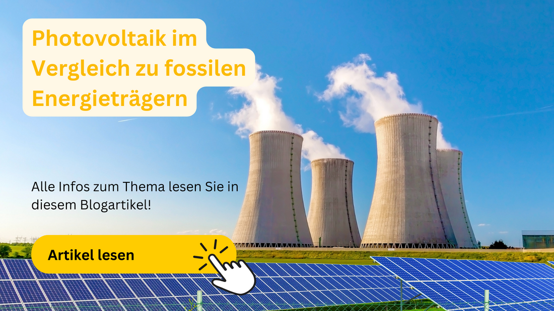 Photovoltaik im Vergleich zu fossilen Energieträgern