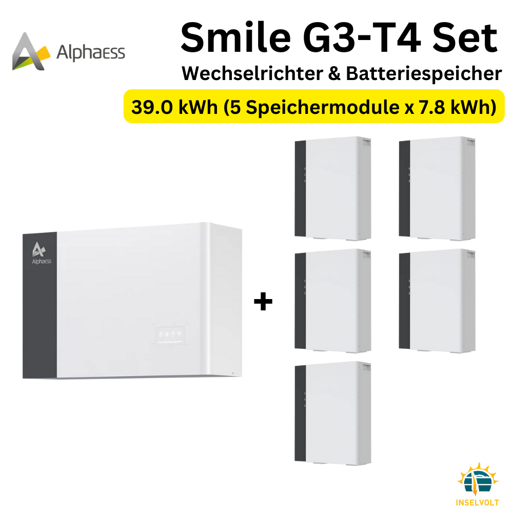 Alpha ESS Smile G3-T4 Wechselrichter und Batteriespeicher-Set