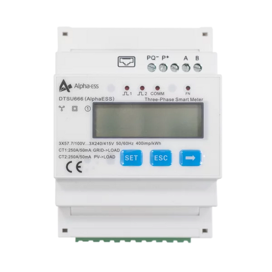 Alpha ESS Smart Meter, DTSU666 6CT, 250A, 3-phasig