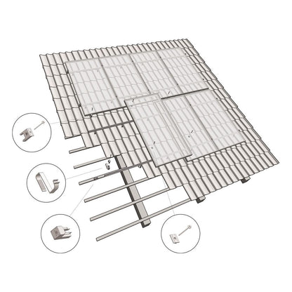 Esdec Dachhaken für Dacheindeckung, geeignet für Unterkonstruktionen