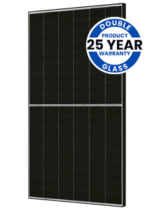 JA Solar 440W N-Typ Bifaziales Doppelglas Mono LB MC4 (Rahmen schwarz)