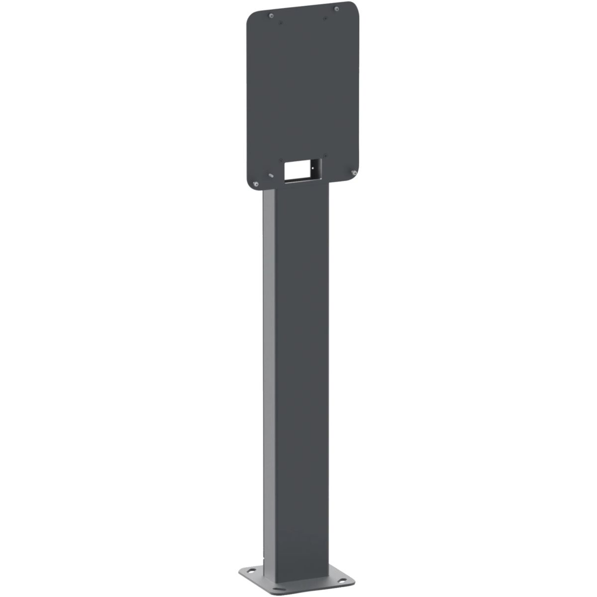 Schneider Electric - Thin pole for 1 EVlink Wallbox, Wallbox Plus or Smart Wallbox charging station
